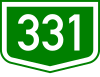 Main road 331 shield