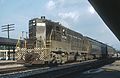 P&LE commuter train in Coraopolis station, 1965