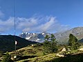 7MHz XBG-Antenne vor dem Fletschhorn