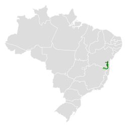 Distribución geográfica del graveteiro.