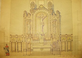 Project for the church's altarpiece.