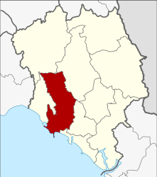 Distretto di Tha Mai – Mappa