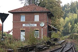 Pfettrach állomás 2012-ben