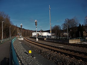 Zweigleisiger Bahnhof Meinersdorf (Erzgeb) (2022)