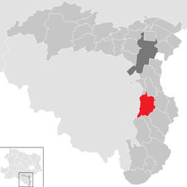 Poloha obce Bromberg v okrese Viedenské Nové Mesto (klikacia mapa)