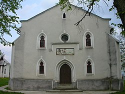 Evangelisk kyrkje i landsbyen Cepari