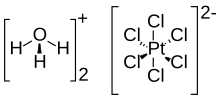 Dihydrogen hexachloroplatinate (IV) hexahydrate