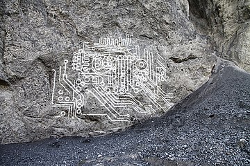 Circuit Board for Rock Painting Versam-Safien 01