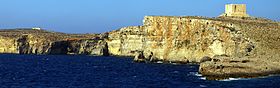 Западный берег Комино, вид с парома Гозо-Мальта