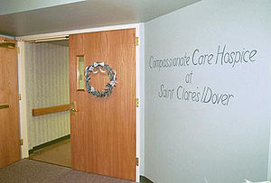 Exterior of an inpatient hospice unit Compassionate Care Hospice Dover.jpg