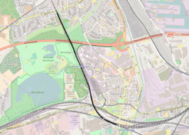 Spoorlijn Dortmund-Dorstfeld - Dortmund-Huckarde Süd op de kaart