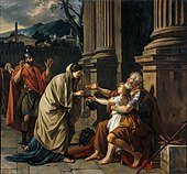 Belisarius Begging for Alms; by Jacques-Louis David; 1781; oil on canvas; 288 x 312 cm; Palais des Beaux-Arts de Lille (Lille, France)