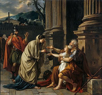 Belisarios o c'houlenn an aluzen, gant Jacques-Louis David (1781)