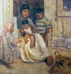 אישה עם ילדים, 1905