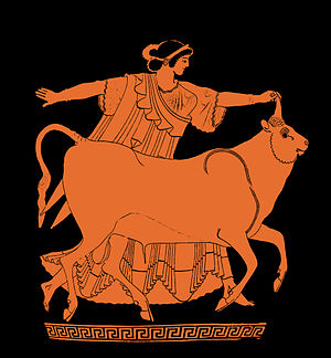 Europa and the Bull - Red-Figure Stamnos, Tarq...
