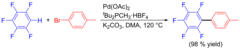 Fluoroarene coupling