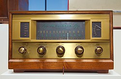 A Fisher 500 AM/FM hi-fi receiver from 1959.