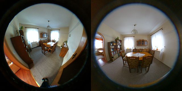 Fisheye lens room 0.2x (real 0.25x)