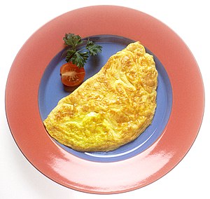 English: An omelette