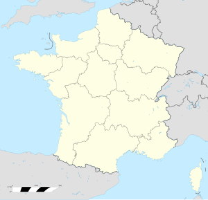 Saint-Denis (olika betydelser) på en karta över Frankrike