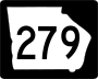 State Route 279 marker