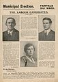 Election address of three Labour candidates, Mary Barbour, Manny Shinwell, and Tom Kerr, for the Govan Fairfield ward in the Glasgow Municipal elections of 1920.