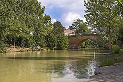 A folyó Grenade-sur-Garonne-nál