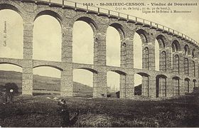 Le viaduc au début du XXe siècle.