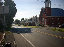 Pennsylvania Route 45 enirpermesiloj tra Hartleton