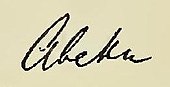 signature de Heinrich Abeken