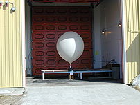 Close up of a hydrogen filled balloon at Cambr...