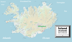 Comprehensive map of Iceland