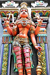 Sri Maha Mariamman Temple Art from Indian Temple in Thailand