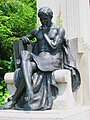 Johns Hopkins Monument, Johns Hopkins  University, Baltimore, MD - man.jpg