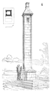 Croquis de la lanterne des mots d'Antigny par Eugène Viollet-le-Duc (1868)