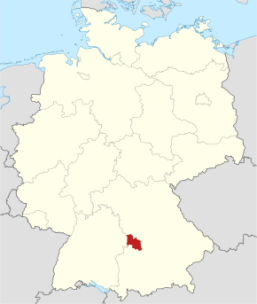 zemský okres na mapě Německa