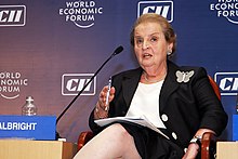 Madeleine Albright at the World Economic Forum Madeleine Albright at WEF.jpg