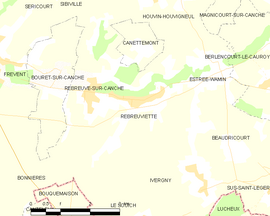 Mapa obce Rebreuviette