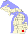 Localizacion de Washtenaw Michigan