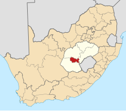 Location in the Free State