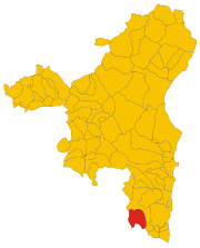 Lokasi Perdasdefogu di Provinsi Nuoro