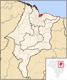 Ligging van de Braziliaanse microregio Aglomeração Urbana de São Luís in Maranhão