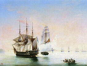 Շվեդական Վեներա ֆրեգատի գրավումը «Մերկուրի» նավով 1789 թվականի մայիսի 21-ին, 1845