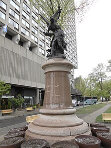 Monument à Montcalm (1911), Québec, cours du Général de Montcalm.