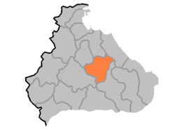 Elhelyezkedése Kangvon (Kangwŏn) tartományban