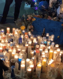 A memorial for Nipsey Hussle shown in a South Los Angeles store
