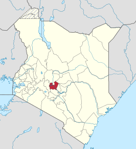 Kaart van Nyeri County