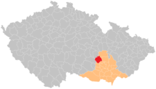 Správní obvod obce s rozšířenou působností Tišnov na mapě
