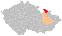 Distret de Jeseník - Localizazion