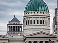 The rotunda of the Old Courthouse with the Civil Courts Building in the background